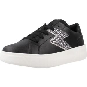 Geox Mikiroshi Girls Sneakers - Black & Silver - Sneakers Geox Mikiroshi Girls Sneakers - Black & Silver - Sneakers