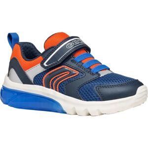 Geox J Ciberdron Navy/Orange Sports Trainers - Sports Shoes Geox J Ciberdron Navy/Orange Sports Trainers - Sports Shoes