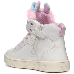 Geox J Skylin White Girl's Sneakers - Sneakers Geox J Skylin White Girl's Sneakers - Sneakers