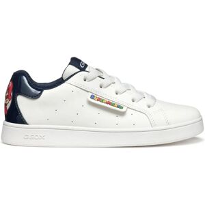 Geox Eclyper White Navy Blue Casual Trainers - Sporty Footwear Geox Eclyper White Navy Blue Casual Trainers - Sporty Footwear