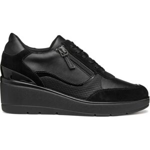 Geox D Ilde Schwarze Schuhe - Casual Sport Schuhe Geox D Ilde Schwarze Schuhe - Casual Sport Schuhe