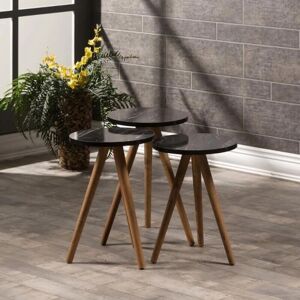 Webmarketpoint - Nisa 38 - Negro - coffee tables set Webmarketpoint - Nisa 38 - Negro - coffee tables set