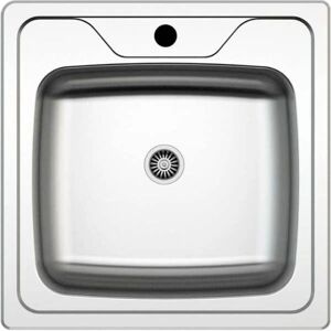 Lavello da Cucina in Acciaio Inox Samet N24435AS - 50x50cm Monovasca Lavello da Cucina in Acciaio Inox Samet N24435AS - 50x50cm Monovasca