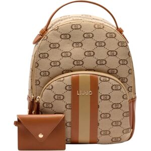 Sac à dos Monogramme Beige Liu Jo - Sacs Femmes Sac à dos Monogramme Beige Liu Jo - Sacs Femmes