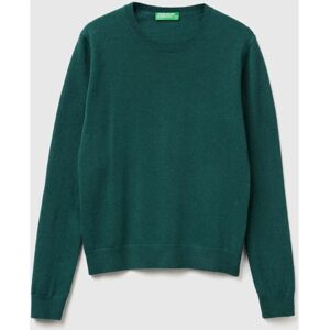 Benetton Model - Dark Green Wool Sweater for Women Benetton Model - Dark Green Wool Sweater for Women