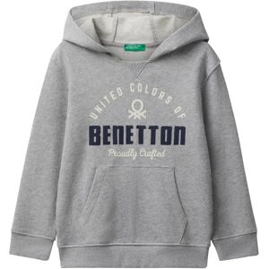 Benetton Barn Hettegenser med Känguruficka och Hätta - Ljusgrå - Hette Benetton Barn Hettegenser med Känguruficka och Hätta - Ljusgrå - Hette
