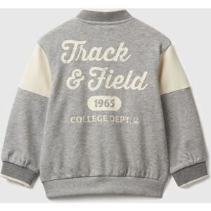 Benetton Light Gray Bomber Jacket - Jacket Benetton Light Gray Bomber Jacket - Jacket