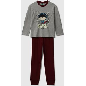Benetton Kids Light Gray Cotton Pyjamas - Pyjamas Benetton Kids Light Gray Cotton Pyjamas - Pyjamas