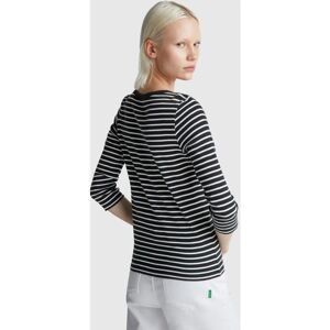 Benetton Μοντέλο Ριγέ Μπλουζάκι από Βαμβάκι - Γυναίκες Benetton Μοντέλο Ριγέ Μπλουζάκι από Βαμβάκι - Γυναίκες