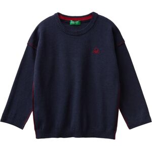 Benetton Crew Neck Sweater With Embroidery - Kids Benetton Crew Neck Sweater With Embroidery - Kids