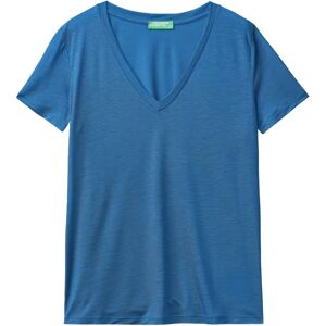 Benetton XS Air Force Blue V-neck T-shirt - Women Benetton XS Air Force Blue V-neck T-shirt - Women
