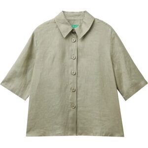 Benetton L Light Green Short Shirt - Women Benetton L Light Green Short Shirt - Women