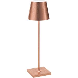 Lampe de table LED Poldina Pro Feuille de Cuivre Rechargeable - Intérieur/Extérieur - Publicité Lampe de table LED Poldina Pro Feuille de Cuivre Rechargeable - Intérieur/Extérieur - Publicité
