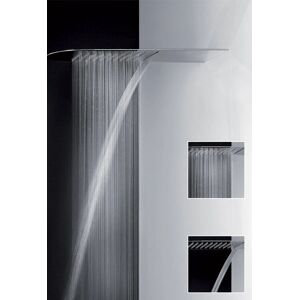 GESSI Tremillimetri - Tête de douche murale avec pluie & cascade - 195x400mm - Publicité GESSI Tremillimetri - Tête de douche murale avec pluie & cascade - 195x400mm - Publicité