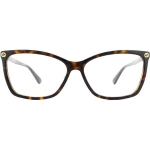 Gucci Dark Havana Womens Glasses Frames - Cat Eye - One Size Gucci Dark Havana Womens Glasses Frames - Cat Eye - One Size