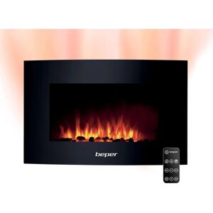 Beper Wandhaard - 2000W, Zwart, Staal & Glas - Wandhaard Beper Wandhaard - 2000W, Zwart, Staal & Glas - Wandhaard