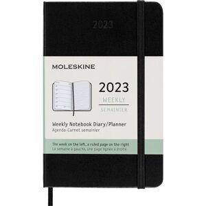 Moleskine Svart 2023 Veckoplaner Lomme 9x14cm Moleskine Svart 2023 Veckoplaner Lomme 9x14cm