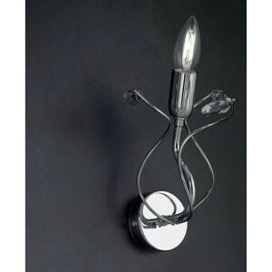 IPERBRIKO Oxia Bonetti Lámpara de Pared - Moderna Cromo con Cristal IPERBRIKO Oxia Bonetti Lámpara de Pared - Moderna Cromo con Cristal