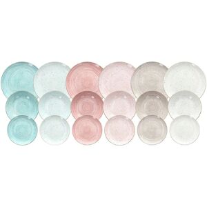 Tognana Porcellane 18-Piece Multicolour Porcelain Tableware Set Tognana Porcellane 18-Piece Multicolour Porcelain Tableware Set