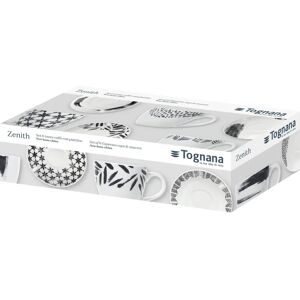 Set de cești de cafea Tognana Porcellane IR685015974 - Negru, Alb - 6 buc Set de cești de cafea Tognana Porcellane IR685015974 - Negru, Alb - 6 buc