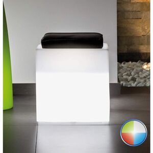 Tekcnoplast - Banquette en résine rectangulaire avec LED multicolores - 80x35 cm Batterie solaire - Publicité Tekcnoplast - Banquette en résine rectangulaire avec LED multicolores - 80x35 cm Batterie solaire - Publicité