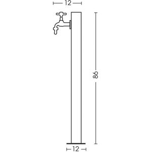 Belfer - Fontana da giardino con rubinetto 42/ARIQ Acciaio Inox Belfer - Fontana da giardino con rubinetto 42/ARIQ Acciaio Inox