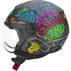 Casco Casco Jet de Moto - Negro Mate - Ligero, Visor Intercambiable - ECE 22.06 Casco Casco Jet de Moto - Negro Mate - Ligero, Visor Intercambiable - ECE 22.06