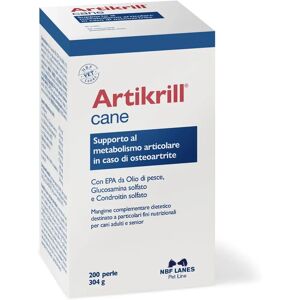N.B.F. Lanes Srl Artikrill Cane 200 Perle - Supporto al metabolismo articolare canino N.B.F. Lanes Srl Artikrill Cane 200 Perle - Supporto al metabolismo articolare canino