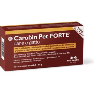 N.B.F. LANES SRL Carobin Pet Forte 30 Compresse - Supporto Digestivo N.B.F. LANES SRL Carobin Pet Forte 30 Compresse - Supporto Digestivo