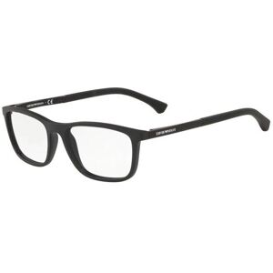 Emporio Armani EA3069 5001 Schwarzes rechteckiges Brillenfassung - Brille Emporio Armani EA3069 5001 Schwarzes rechteckiges Brillenfassung - Brille
