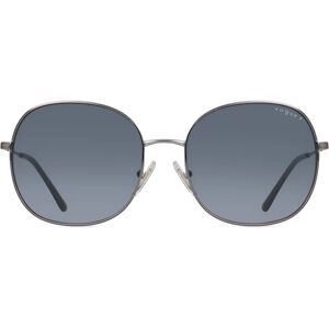 Vogue Gunmetal Runde Sonnenbrille - Polar Grey Gradient Blau - Damen Vogue Gunmetal Runde Sonnenbrille - Polar Grey Gradient Blau - Damen