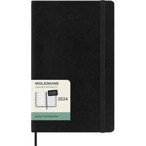 Moleskine 2024 Planner - Weekly Notebook, Black, A5 Moleskine 2024 Planner - Weekly Notebook, Black, A5