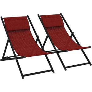 Ensemble de 2 Fauteuils Pliants Outsunny - Chaises de jardin - Publicité Ensemble de 2 Fauteuils Pliants Outsunny - Chaises de jardin - Publicité