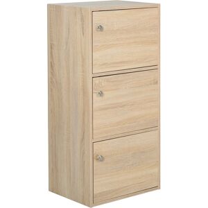 Mobiletto multiuso in legno Homcom con 3 ripiani - 48x34x100cm Mobiletto multiuso in legno Homcom con 3 ripiani - 48x34x100cm
