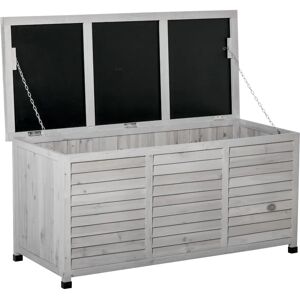 Outsunny - Panca contenitore 127x56x60 cm, grigio Outsunny - Panca contenitore 127x56x60 cm, grigio