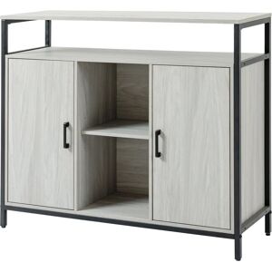 HOMCOM Credenza - 2 Armadi, Mensole Regolabili, 100x34x87.2cm HOMCOM Credenza - 2 Armadi, Mensole Regolabili, 100x34x87.2cm