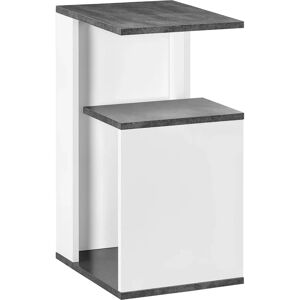 HOMCOM Comodino - Design Irregolare, Ripiani Aperti, 35x29.5x60 cm HOMCOM Comodino - Design Irregolare, Ripiani Aperti, 35x29.5x60 cm