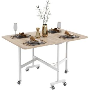 Homcom Tavolo Pieghevole 120x80x73cm - Tavolo Moderno Salvaspazio Homcom Tavolo Pieghevole 120x80x73cm - Tavolo Moderno Salvaspazio