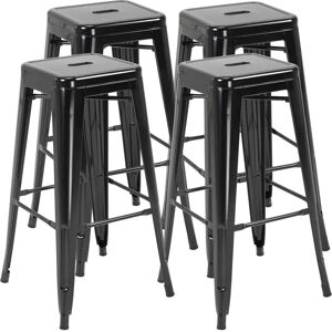 HOMCOM - Sgabelli da bar 4 - Metallo - Sgabelli da bar HOMCOM - Sgabelli da bar 4 - Metallo - Sgabelli da bar