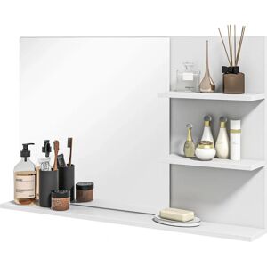 Specchio da bagno Kleankin con 2 mensole Specchio da bagno Kleankin con 2 mensole