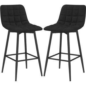 HOMCOM Set 2 Sgabelli da Cucina Stile Nordico - Velluto - 45x47x84 cm HOMCOM Set 2 Sgabelli da Cucina Stile Nordico - Velluto - 45x47x84 cm