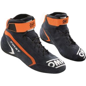 Botines de Carreras OMP FIRST Azul/Naranja - Racing Ankle Boots Botines de Carreras OMP FIRST Azul/Naranja - Racing Ankle Boots