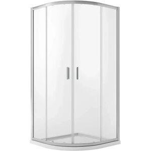 Mampara de ducha semicircular Idralite - 80x80cm, 185cm de altura Mampara de ducha semicircular Idralite - 80x80cm, 185cm de altura