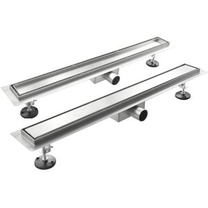 Idralite Canaleta de acero inoxidable para suelo - Diseño moderno - 110x7 cm Idralite Canaleta de acero inoxidable para suelo - Diseño moderno - 110x7 cm