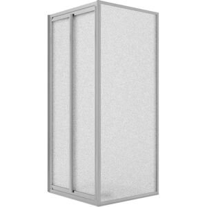 IDRALITE West Mampara de ducha en ángulo - 80x100cm, Vidrio Opaco IDRALITE West Mampara de ducha en ángulo - 80x100cm, Vidrio Opaco