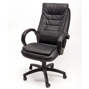 Silla de oficina Idralite - Giratoria ergonómica de cuero negro - Oficina y hogar Silla de oficina Idralite - Giratoria ergonómica de cuero negro - Oficina y hogar
