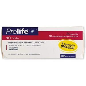 Zeta Farmaceutici Prolife 10 Forte - Integratore Probiotico - 12 x 8ml Zeta Farmaceutici Prolife 10 Forte - Integratore Probiotico - 12 x 8ml