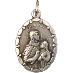 Medalha oval de Santa Ana - Santos padroeiros Medalha oval de Santa Ana - Santos padroeiros