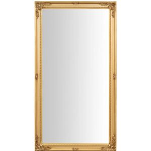 Biscottini Wall Mirror - Rectangular Vintage Gold Frame - 72x132cm Biscottini Wall Mirror - Rectangular Vintage Gold Frame - 72x132cm