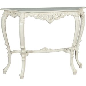 Biscottini White Antique Finish Console Table - Italy Biscottini White Antique Finish Console Table - Italy